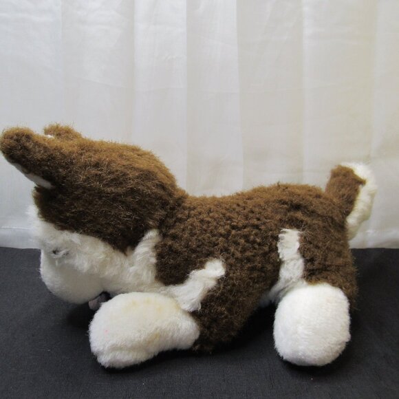 Vintage Luv Bunch Adorable Brown & White Husky Plush Stuffed Animal Toy - Picture 4 of 16
